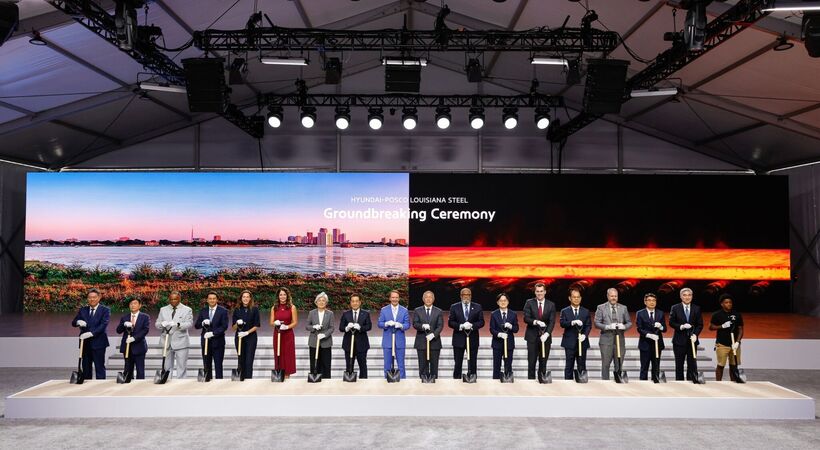 Hyundai Steel закладывает фундамент завода с электродуговой печью стоимостью 5,8 млрд долларов в Луизиане